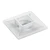 Base Autoadhesiva Blanca 20x20mm para Amarra (100 Unidades)