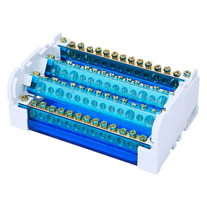 Repartidor Tetrapolar 15 Polos 125A a Riel DIN 