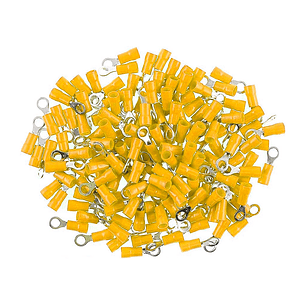 Terminal Ojo Aislado Amarillo 12-10 AWG 8mm 100 Unidades