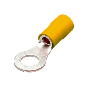 Terminal Ojo Aislado Amarillo 12-10 AWG 10mm 100 Unidades