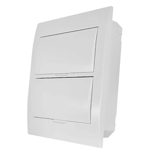 Tablero Embutido 24 Puestos Tapa Blanca Libre de Halógenos