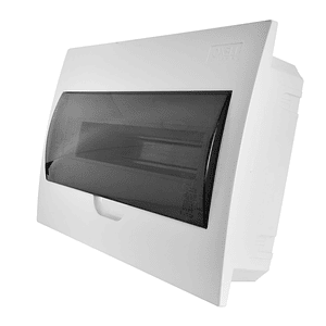 Tablero Embutido 18 Puestos Tapa Transparente