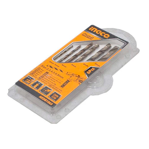 Set Brocas para Metal HSS 6 Piezas 2 - 8mm - Electromall