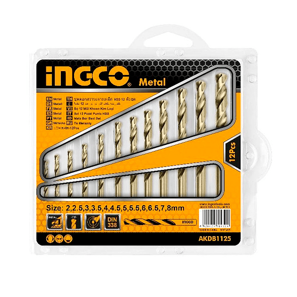 Set Brocas para Metal HSS 12 Piezas 2 - 8mm