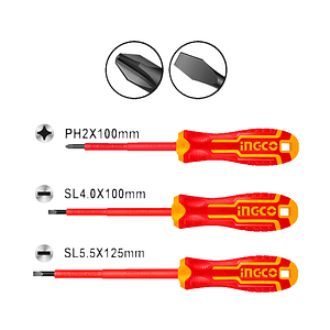 Set Destornilladores Industrial Aislado VDE 3 Piezas