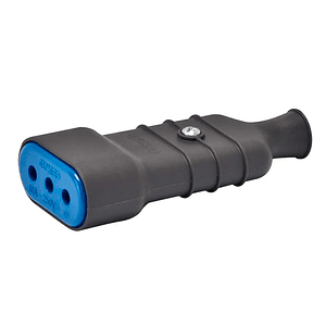 Enchufe Hembra Volante 2P+T 10A 250V Gris