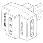 Adaptador Multiple 2P+T 10A 250V 1500W Negro 2