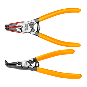 Alicate Curvo Industrial Seguro Seeger Externo 180mm 7