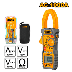 Amperimetro de Tenaza Digital Industrial 1000A 750V