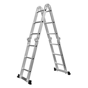 Escalera Multiproposito Aluminio 150Kg 4x3 12 Escalones
