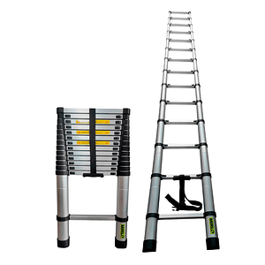 Escalera Telescopica Plegable Aluminio 2,6m 9 Escalones