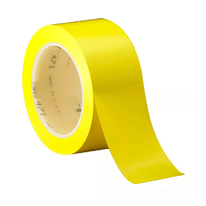Cinta Adhesiva para Demarcación Amarilla 5cm x 30mts