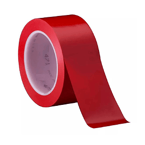 Cinta Adhesiva para Demarcación Roja 5cm x 30mts