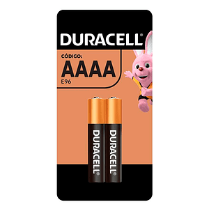Pila Alcalina AAAA Duracell Blister 2 pilas 4A