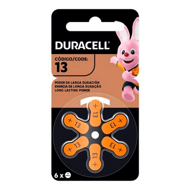 Pack 6 Pilas Duracell Audiológicas 13