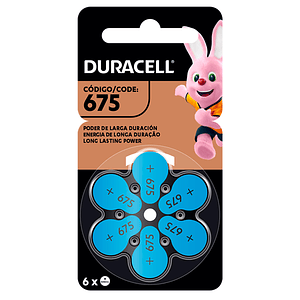 Pack 6 Pilas Duracell Audiológicas 675