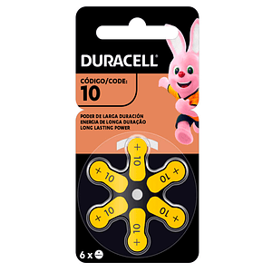 Pack 6 Pilas Duracell Audiológicas 10