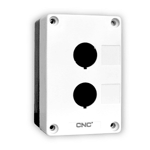 Caja Sobrepuesta 2 Perforaciones de PVC 22mm