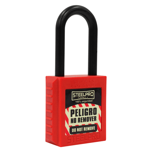 Candado de Seguridad Dieléctrico Steelpro Rojo