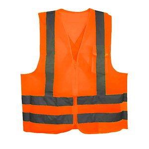 Chaleco Reflectante Alta Visibilidad Naranjo