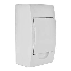 Tablero Sobrepuesto 4 Polos IP41 Tapa Color Blanco