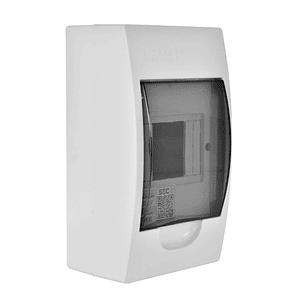 Tablero Sobrepuesto 4 Polos IP41 Tapa Color Humo