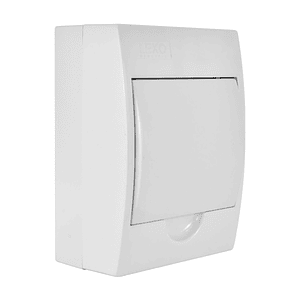 Tablero Sobrepuesto 6 Polos IP41 Tapa Color Blanco