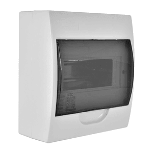 Tablero Sobrepuesto 8 Polos IP41 Tapa Color Humo