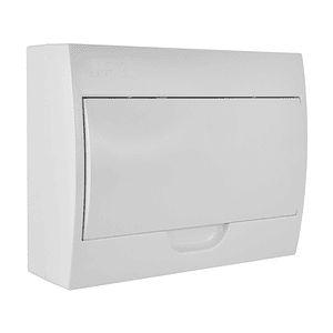 Tablero Sobrepuesto 12 Polos IP41 Tapa Color Blanco