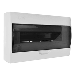 Tablero Sobrepuesto 18 Polos IP41 Tapa Color Humo