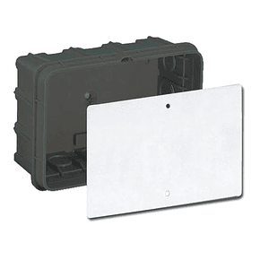 Caja de Derivación Embutida con Tapa 12 Salidas 165x115x70mm