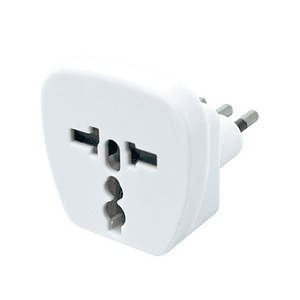 Adaptador Universal 10A 250V 2500W Color Blanco