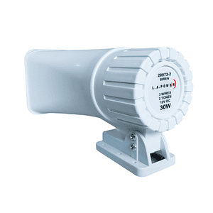 Sirena 30W Color Blanco 2 Tonos 117DB 12V
