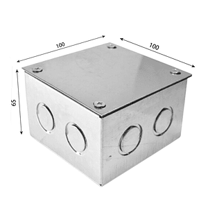 Caja Pre Galvanizada A-11 100x100x65mm A-11 con Tapa