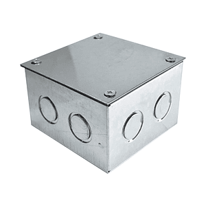 Caja Galvanizada A-11 100x100x65mm Pre Picada con Tapa