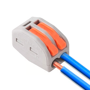 Conector Rápido Empalme Fast Clip Wago 2 Polos