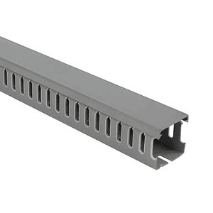 Canaleta Ranurada 50x50mm 2 metros Color Gris