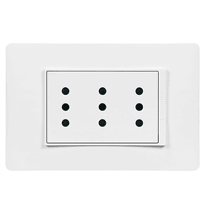 Enchufe Triple 10A Armado Luzica Bticino