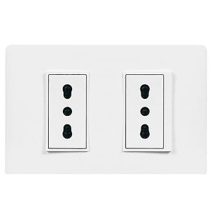 Enchufe Doble 2P+T 10/16A Armado Luzica Bticino