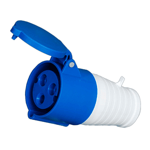 Enchufe Industrial Hembra Volante 2P+T 16A 220V IP44