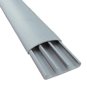 Bandeja de Piso 75x17 Gris 2 Metros Con Tabique Separador