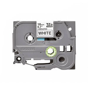 Cinta Etiquetadora Brother TZE-241 18mm Negro en Fondo Blanco