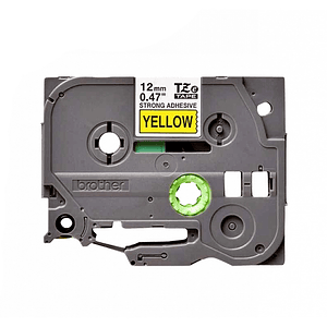 Cinta Etiquetadora Brother TZE-S631 12mm Negro En Amarillo