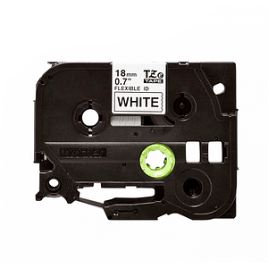 Cinta Etiquetadora Brother TZE-FX241 18mm Negro En Blanco