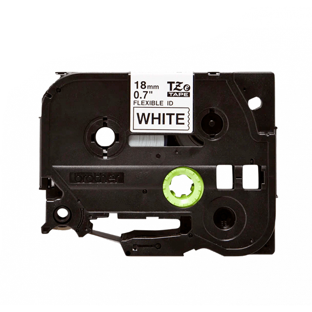 Cinta Etiquetadora Brother TZE-FX241 18mm Negro En Blanco