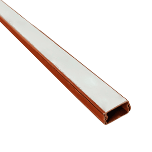 Canaleta de PVC 20x10 2 metros Color Madera con Autoadhesivo