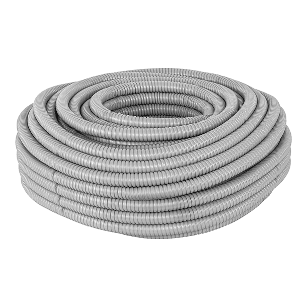 Tuberia Conduit Corrugada Metálica con PVC 40mm Rollo 30mts