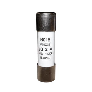 Fusible Cerámico Cilíndrico 10x38 2A gG