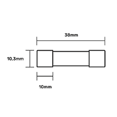 Fusible Cerámico Cilíndrico 10x38 20A gG