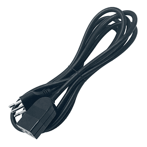 Alargador Simple Negro 2P+T 3 Metros 250V 10A
